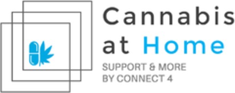 Cannabis at Home SUPPORT & MORE BY CONNECT 4 Logo (DPMA, 10/01/2019)