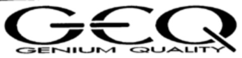 GEQ GENIUM QUALITY Logo (DPMA, 14.02.2002)