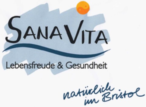 SANA VITA Lebensfreude & Gesundheit natürlich im Bristol Logo (DPMA, 06.08.2002)