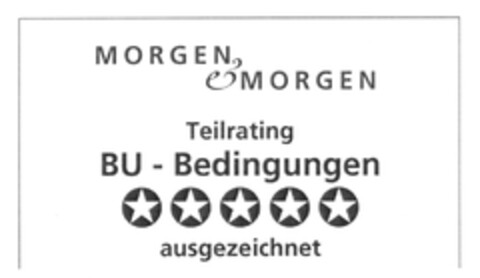 MORGEN & MORGEN Teilrating BU-Bedingungen ausgezeichnet Logo (DPMA, 14.02.2007)