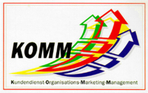 KOMM Kundendienst-Organisations-Marketing-Management Logo (DPMA, 12/08/1998)