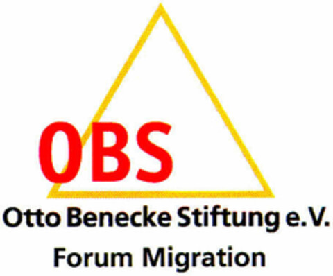 OBS Otto Benecke Stiftung e.V. Forum Migration Logo (DPMA, 11/30/1999)