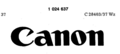 Canon Logo (DPMA, 21.05.1979)