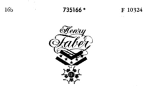 Henry Faber Logo (DPMA, 07.01.1960)