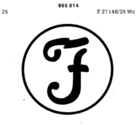 F Logo (DPMA, 19.02.1977)