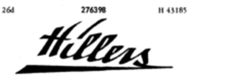 Hillers Logo (DPMA, 01.07.1921)