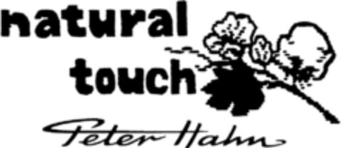 natural touch Peter Hahn Logo (DPMA, 26.02.1994)