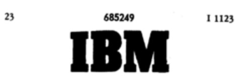 IBM Logo (DPMA, 28.11.1952)