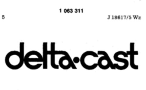 delta-cast Logo (DPMA, 24.09.1983)