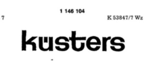 küsters Logo (DPMA, 01/13/1989)