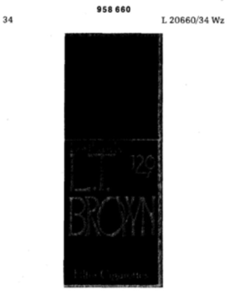 Lorillard's L.T. Brown Logo (DPMA, 25.09.1975)