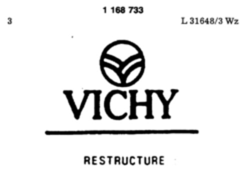 VICHY RESTRUCTURE Logo (DPMA, 03.11.1988)