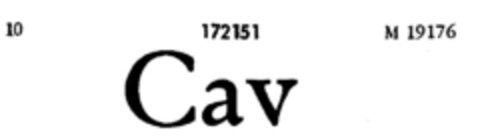 Cav Logo (DPMA, 14.06.1912)