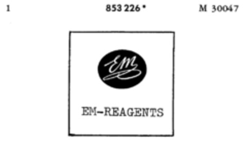 Em EM-REAGENTS Logo (DPMA, 09/10/1968)