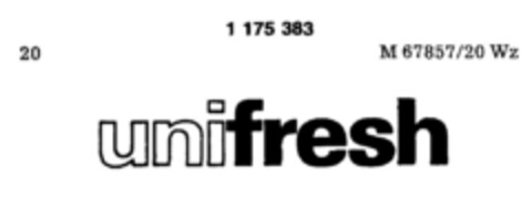 unifresh Logo (DPMA, 24.07.1990)