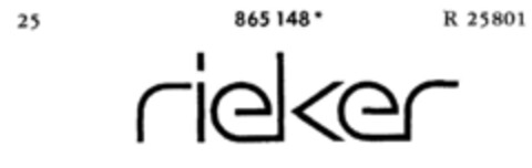 rieker Logo (DPMA, 22.07.1969)