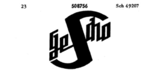 Ge Scho Logo (DPMA, 11/01/1935)