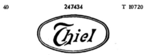 Thiel Logo (DPMA, 02/25/1920)