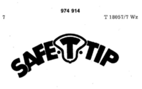 SAFE·T·TIP Logo (DPMA, 18.08.1977)