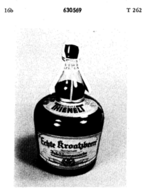 THIENELT Echte Kroatzbeere Logo (DPMA, 17.02.1950)