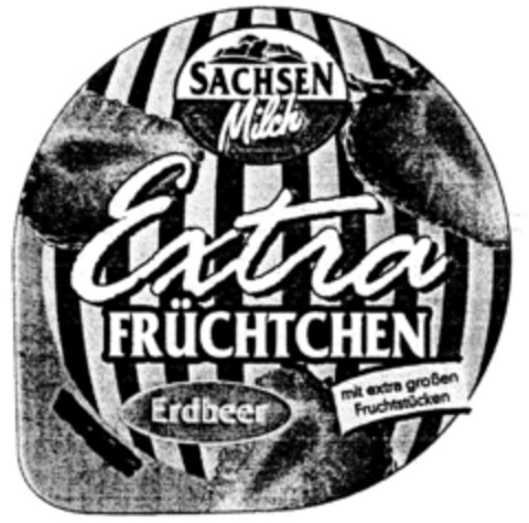 SACHSEN Milch Extra FRÜCHTCHEN Erdbeer Logo (DPMA, 10.12.2001)