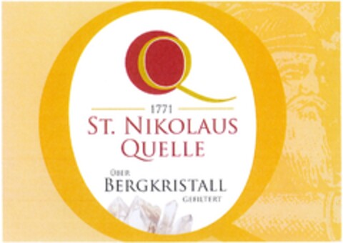 1771 ST. NIKOLAUS QUELLE ÜBER BERGKRISTALL GEFILTERT Logo (DPMA, 09.12.2013)