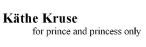 Käthe Kruse for prince and princess only Logo (DPMA, 09.03.2015)