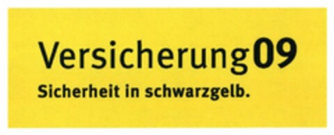 Versicherung09 Sicherheit in schwarzgelb. Logo (DPMA, 03/24/2018)
