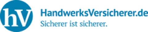 hV HandwerksVersicherer.de Sicherer ist sicherer. Logo (DPMA, 03/26/2021)