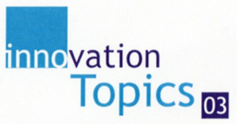 innovation Topics 03 Logo (DPMA, 05.11.2003)