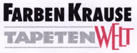 FARBEN KRAUSE TAPETENWELT Logo (DPMA, 10/24/2005)