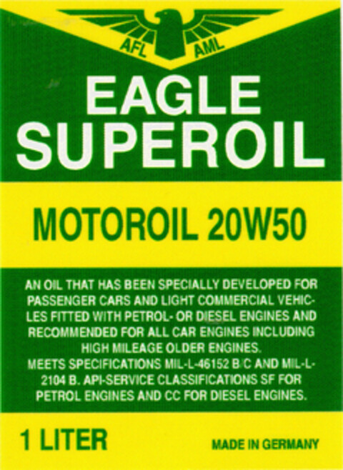 EAGLE SUPEROIL Logo (DPMA, 02.06.1995)