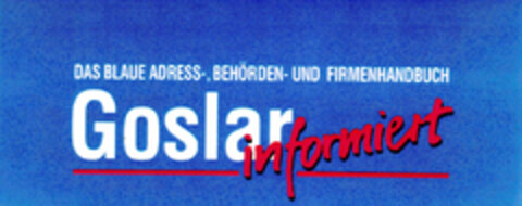 DAS BLAUE Goslar informiert Logo (DPMA, 09.06.1995)