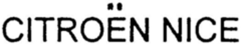 CITROEN NICE Logo (DPMA, 10.02.1998)