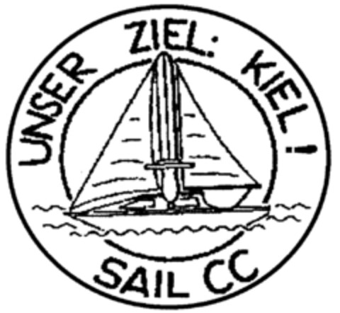 UNSER ZIEL: KIEL! SAIL CC Logo (DPMA, 07/10/1998)