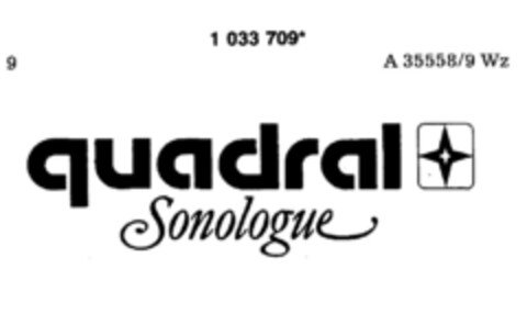 quadral Sonologue Logo (DPMA, 30.03.1982)
