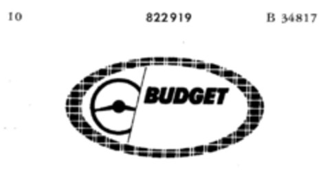 BUDGET Logo (DPMA, 10.11.1965)