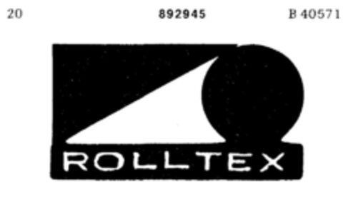 ROLLTEX Logo (DPMA, 07/05/1968)