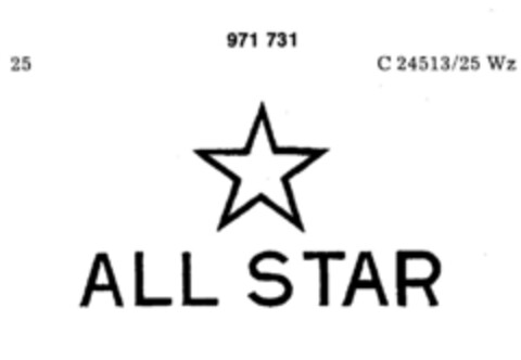 ALL STAR Logo (DPMA, 03.01.1975)