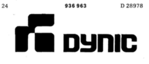 DYNIC Logo (DPMA, 03.10.1974)