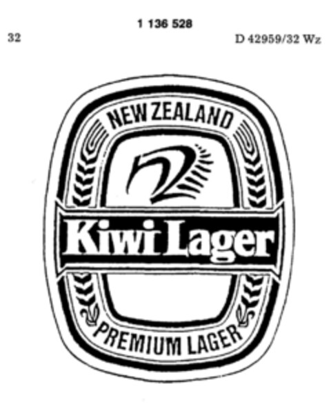 Kiwi Lager Logo (DPMA, 27.01.1987)