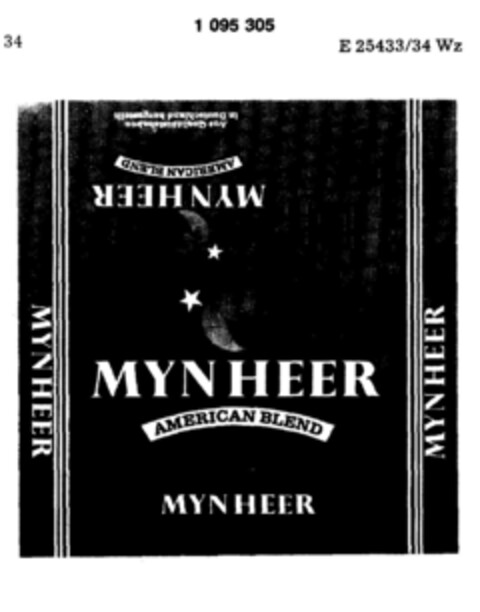 MYN HEER AMERICAN BLEND Logo (DPMA, 10/23/1985)