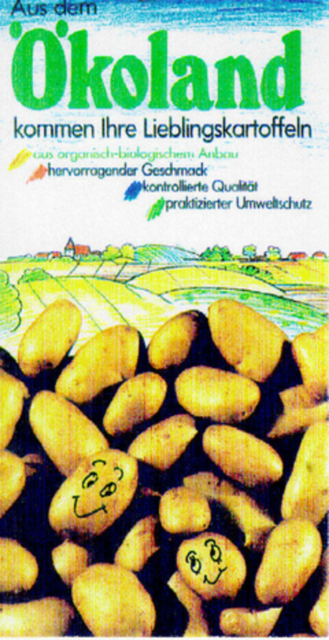 Aus dem Ökoland kommen Ihre Lieblingskartoffeln Logo (DPMA, 03.07.1991)