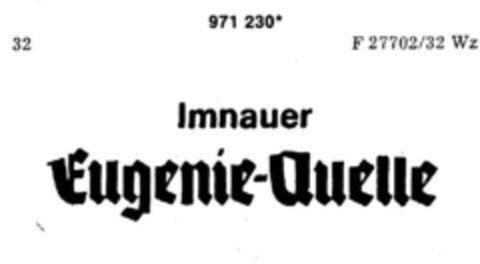 Imnauer Eugenie-Quelle Logo (DPMA, 22.11.1977)