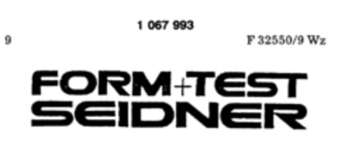 FORM+TEST SEIDNER Logo (DPMA, 03/01/1984)