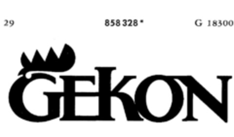 GEkON Logo (DPMA, 20.12.1968)