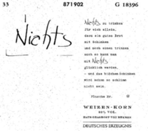 Nichts Logo (DPMA, 01/29/1969)