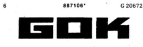 GOK Logo (DPMA, 08.06.1971)