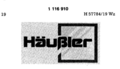 Häußler Logo (DPMA, 14.05.1987)