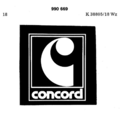 concord Logo (DPMA, 08/26/1977)